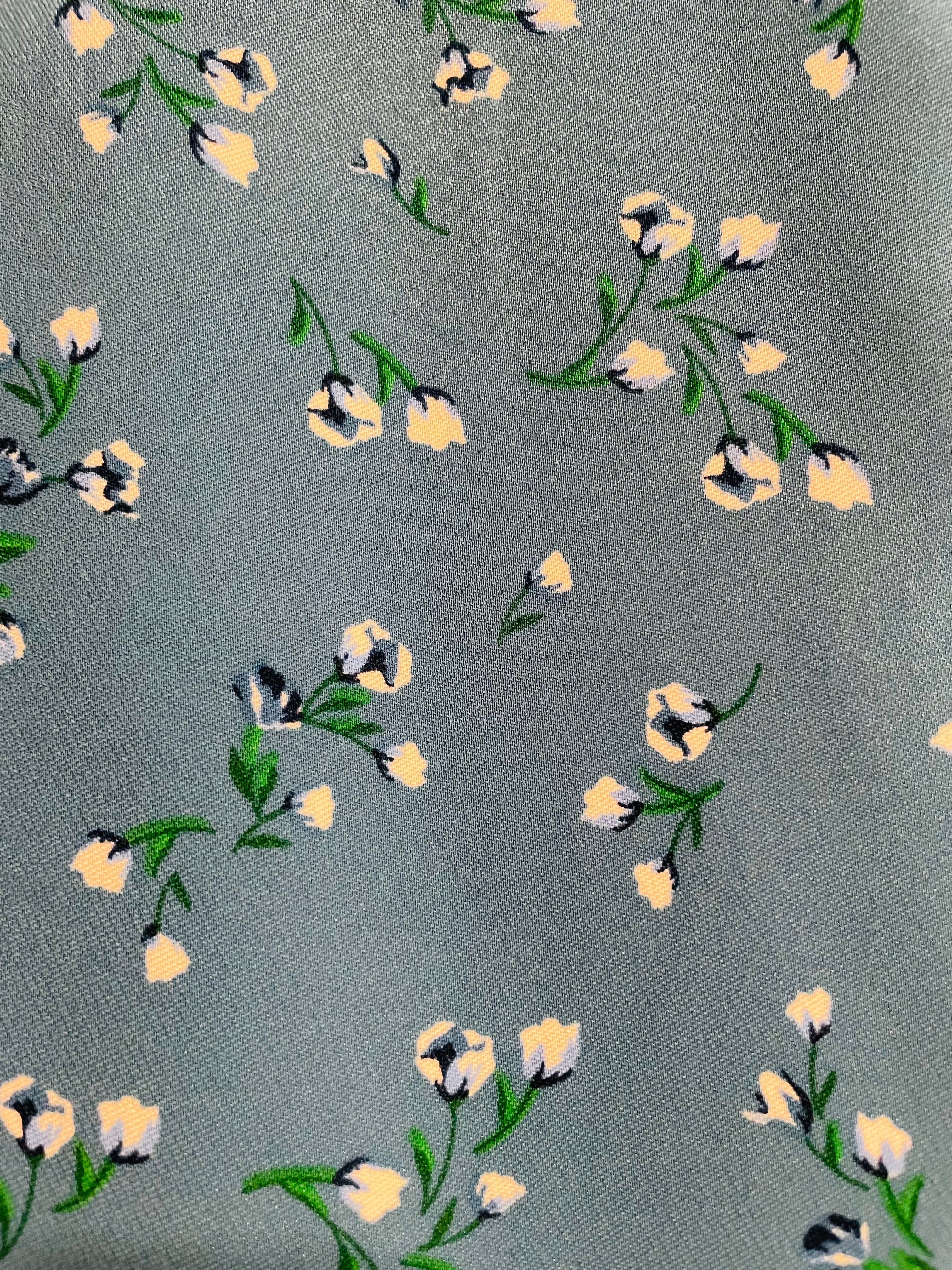 Robe bleue fleurie longue / RW&CO / taille 6