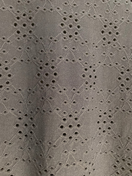 Haut bleu texture dentelle manches courtes / Blumind/ taille XL