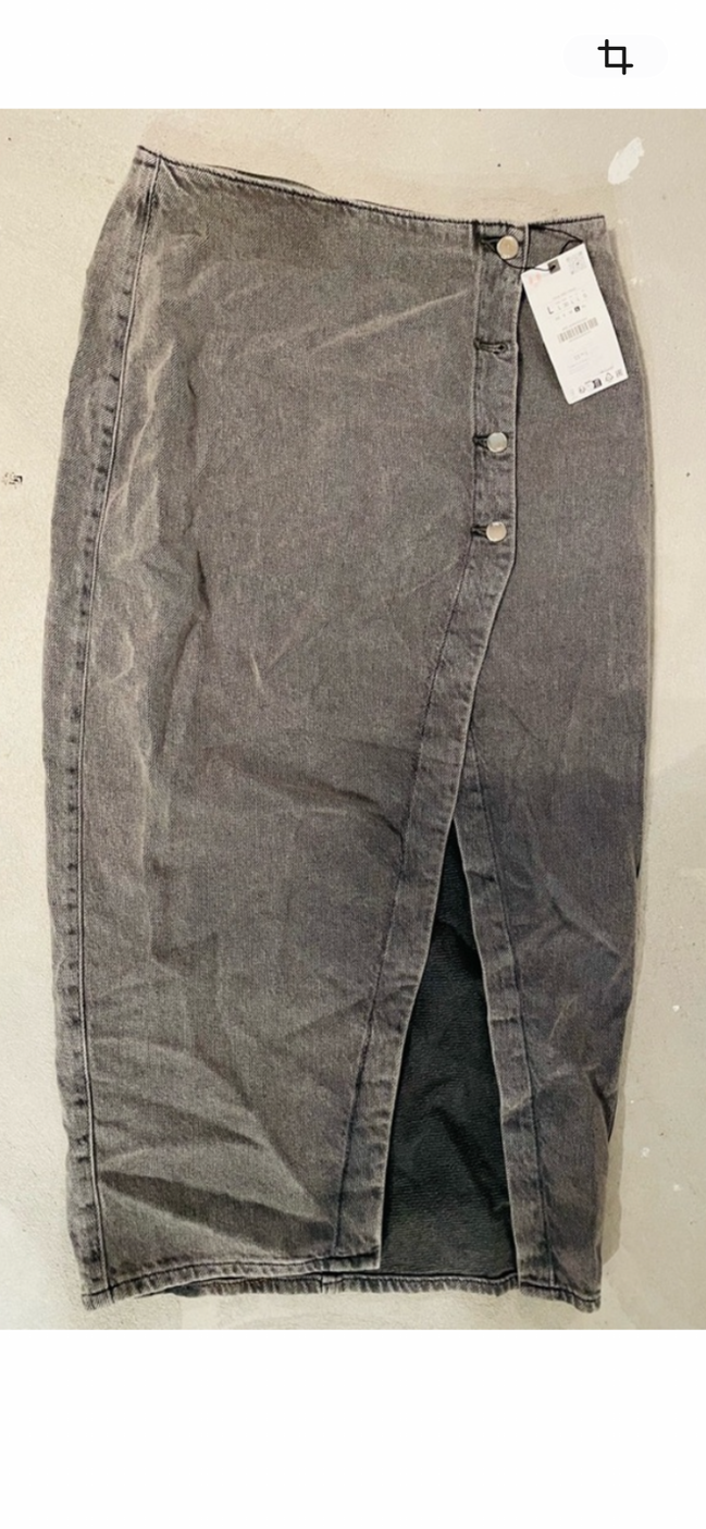 Long denim skirt - Zara