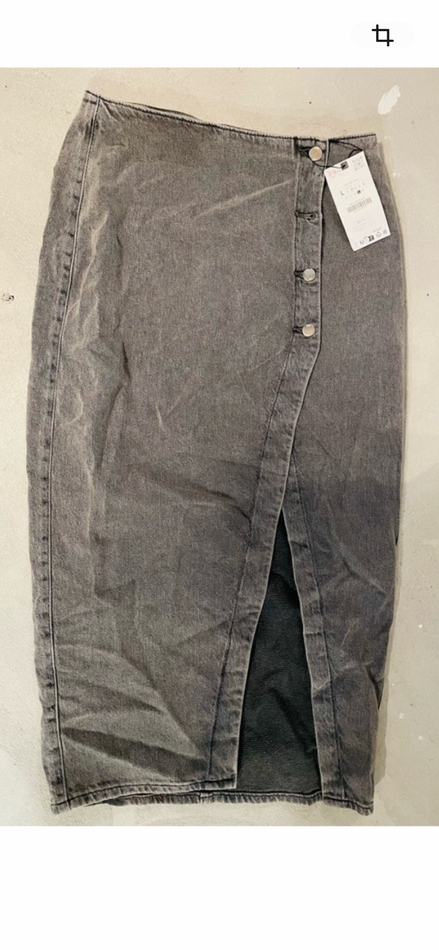 Long denim skirt - Zara