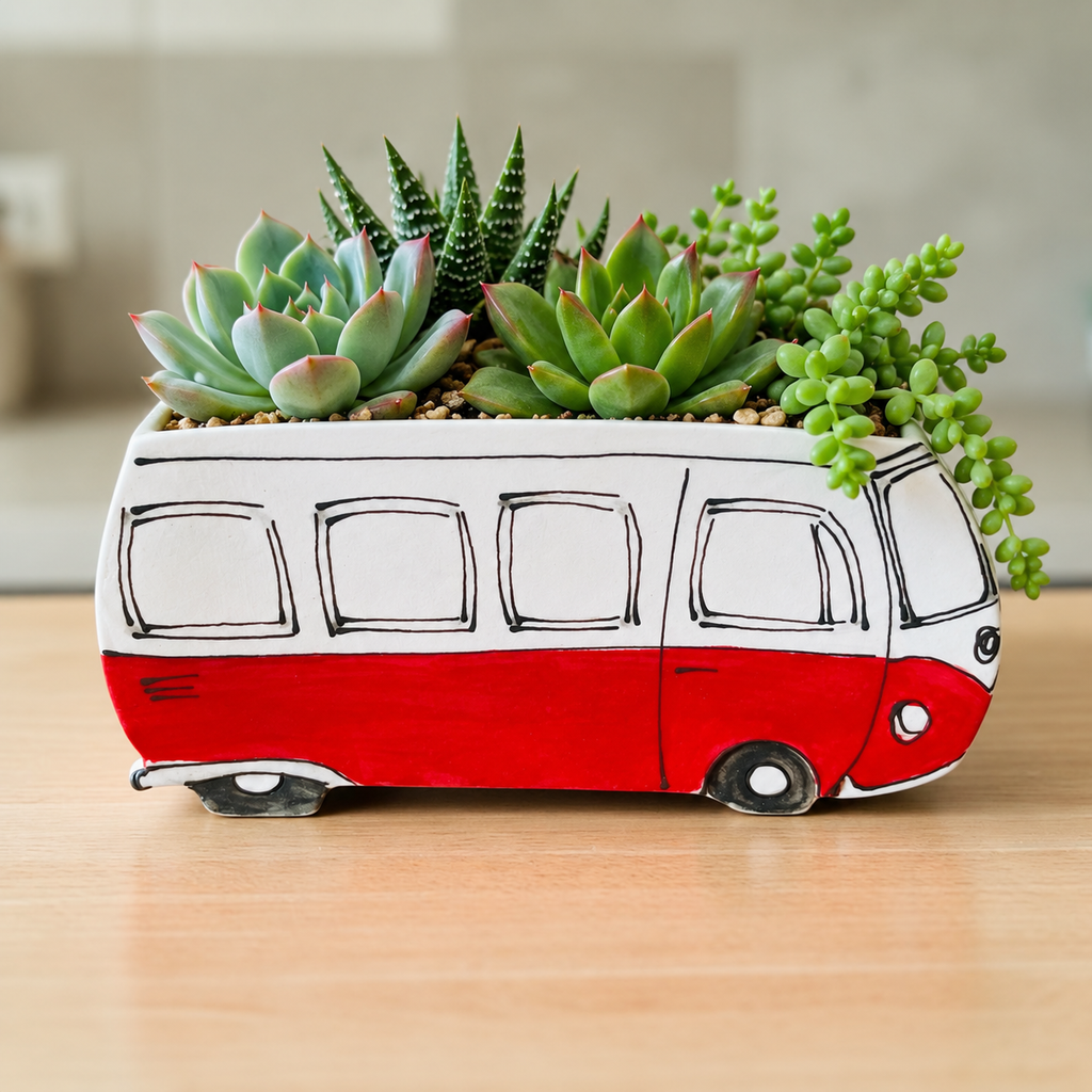 Petite jardinière Van vintage