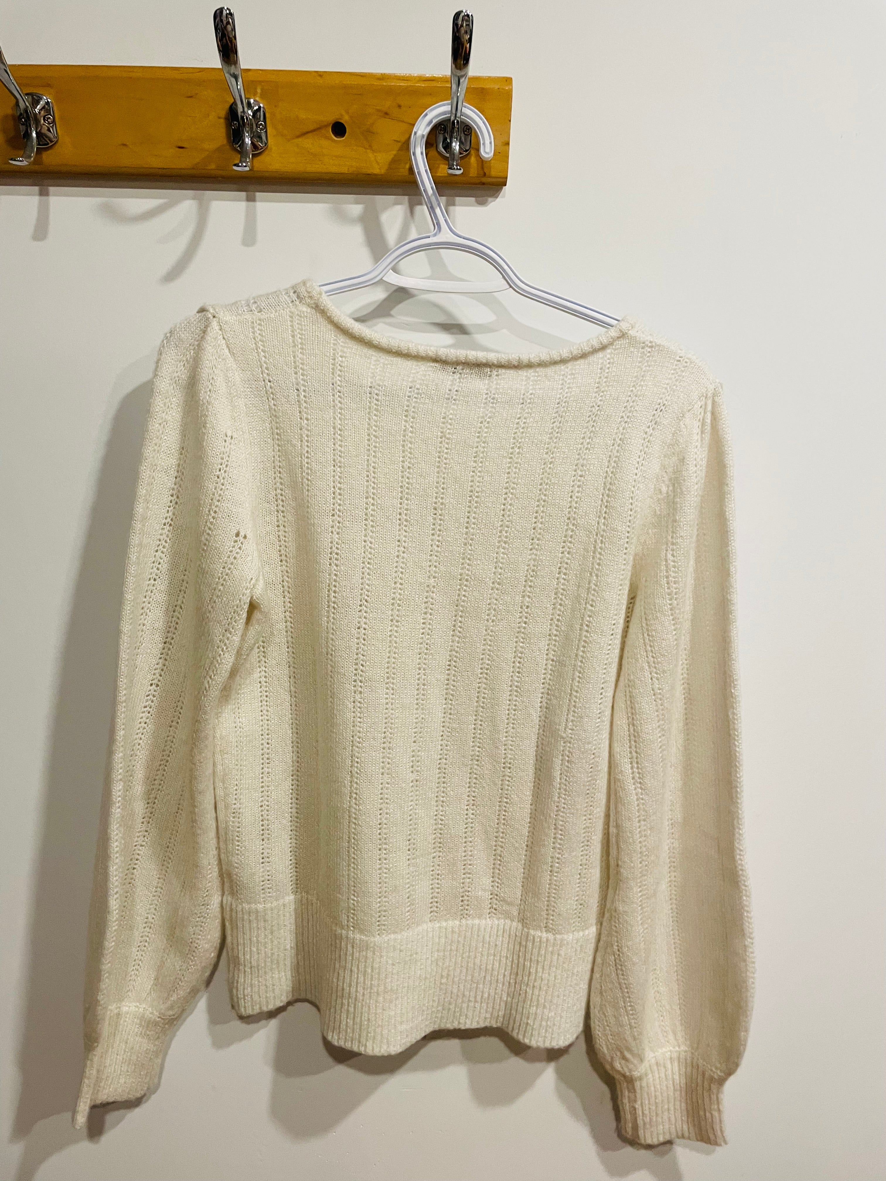 Tricot crème manches longues - San Francisco - taille medium