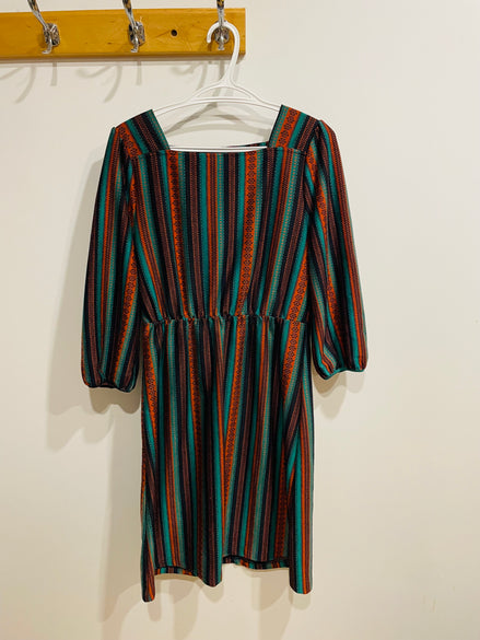 Robe manches longues rayées - Tulle - Taille Medium