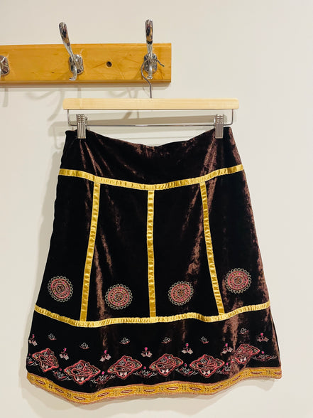 Jupe velours et ornement- Taille Medium