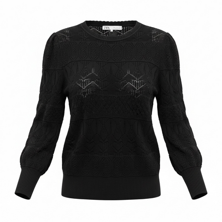 Haut dentelle manche bouffantes - Zara - Taille small
