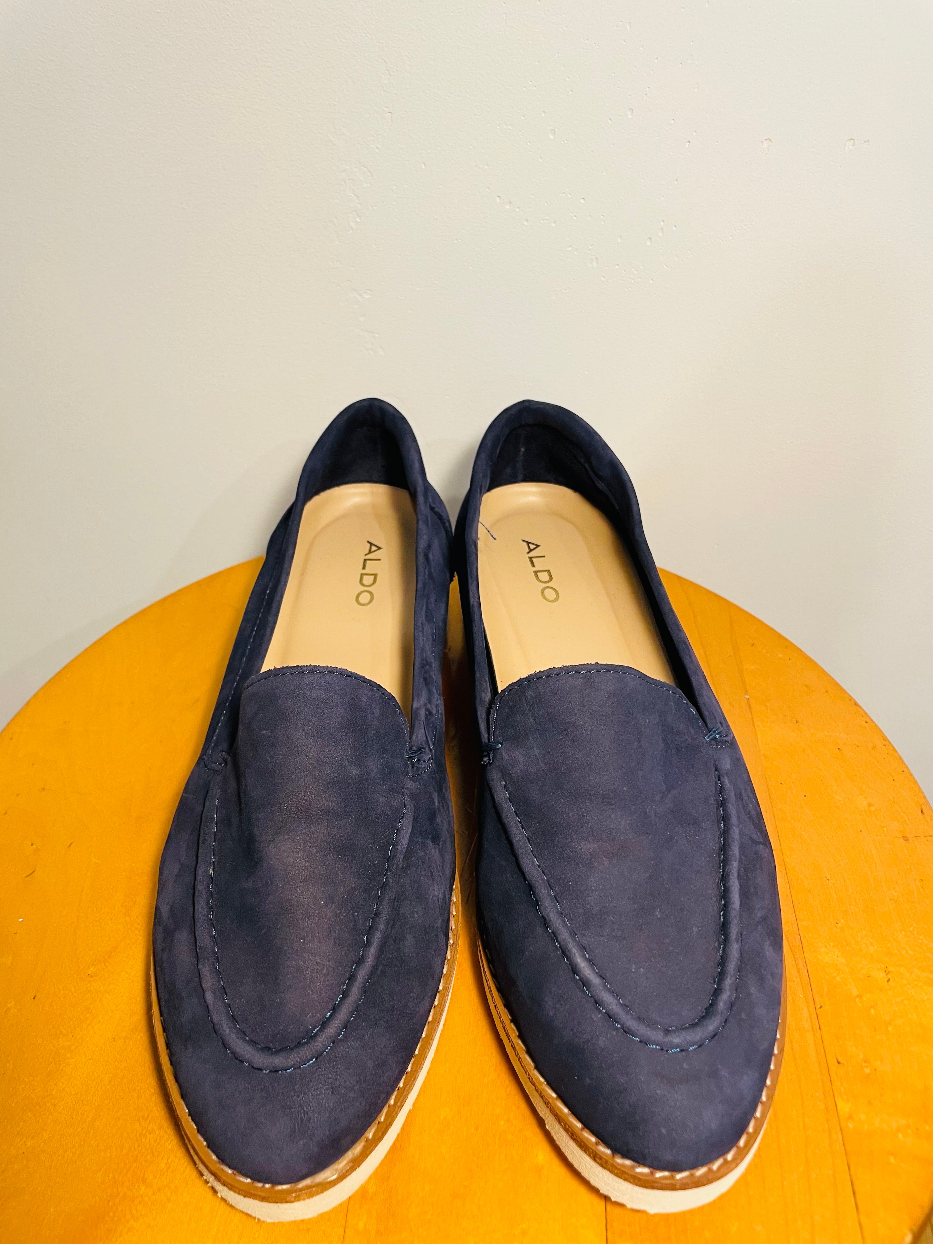 Mocassin Suède bleu / Aldo / Taille 6 femme