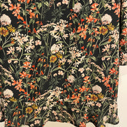 Robe noire et fleurie, courte, manches longues / Scotch & Soda / Taille small