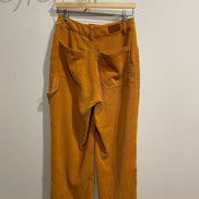 Pantalon jaune velour cordé - Twik - jambes larges - Taille Medium