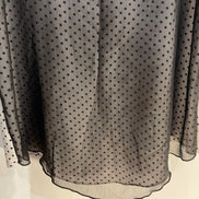 Camisole noire et blanche avec voilage / Marie C / Taille medium