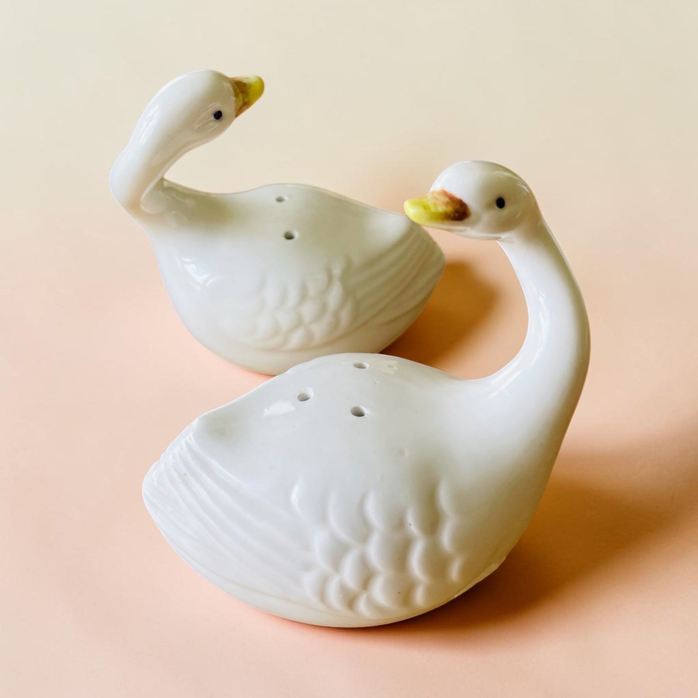 Salière / poivrière: Les cygnes