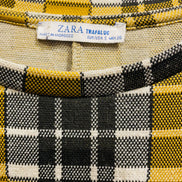 Robe courte à carreaux vintage Zara taille Small