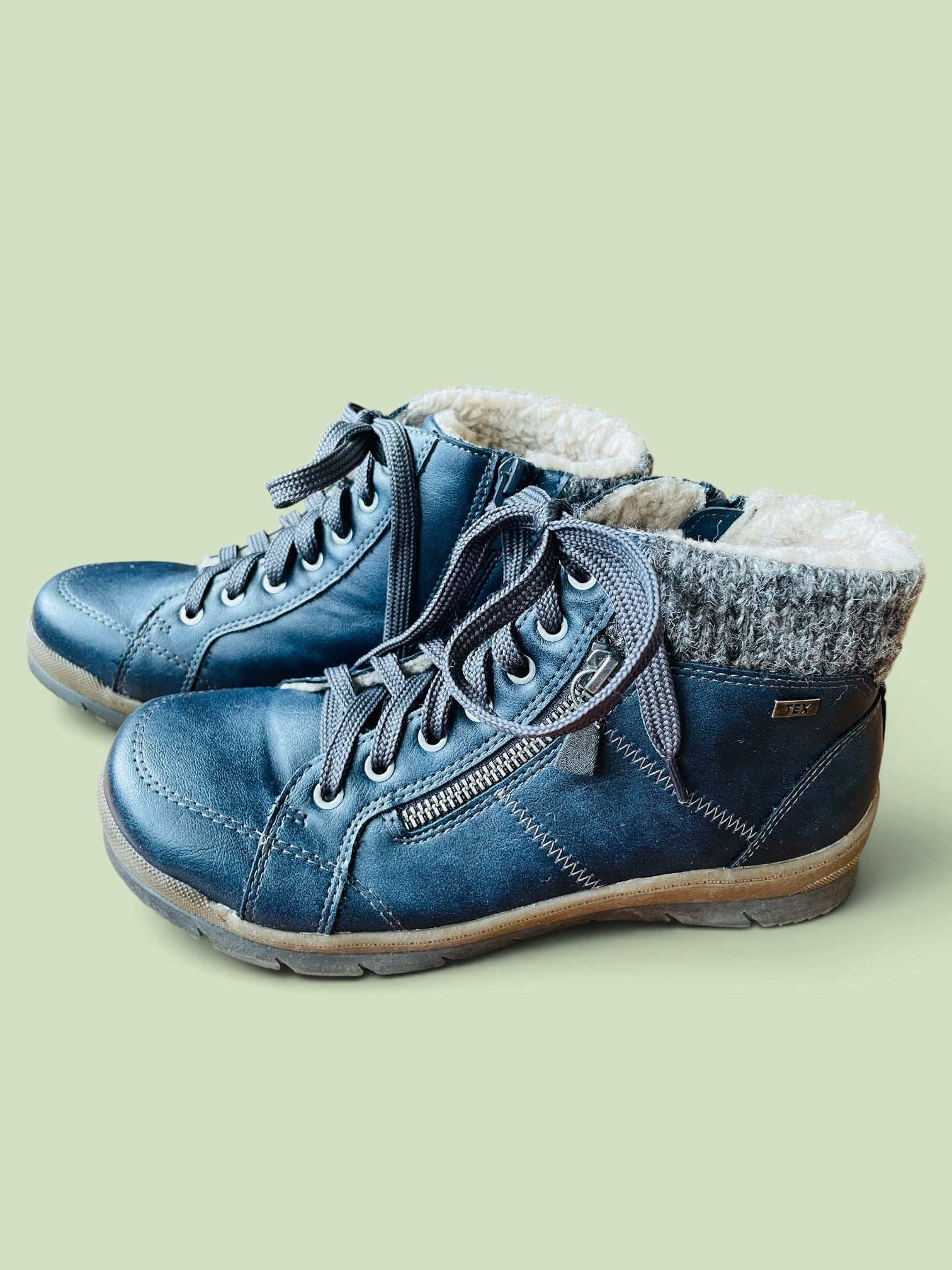 Bottines bleues / Taxi / Taille 7