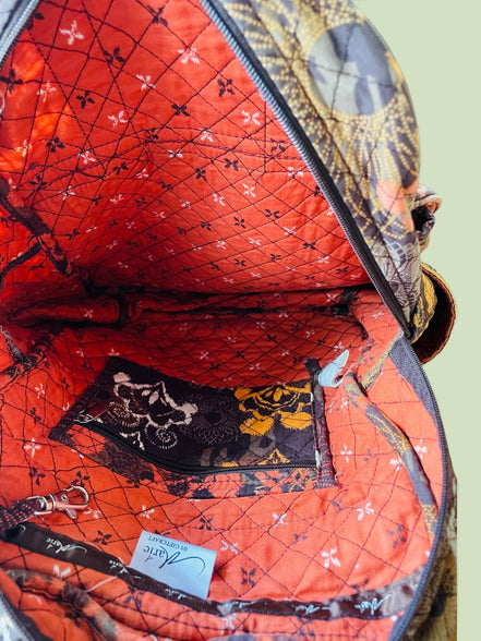 Sac à dos tissus / fait mains vintage