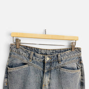 Jeans taille mi-haute, jambe large / Sabotage / Taille 5