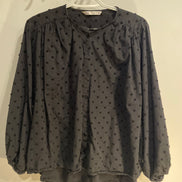 Haut noir et picots, manches longues / Zara / taille Large