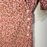 Robe longue rose florale / portefeuille et bouton / Rw&CO /Taille small