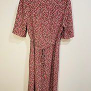 Robe longue rose florale / portefeuille et bouton / Rw&CO /Taille small