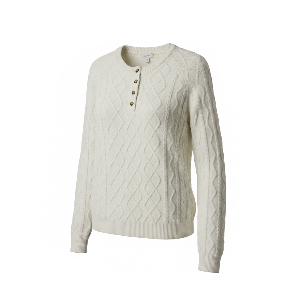 Chandail tricot blanc - Blumind - Taille medium - Enfant