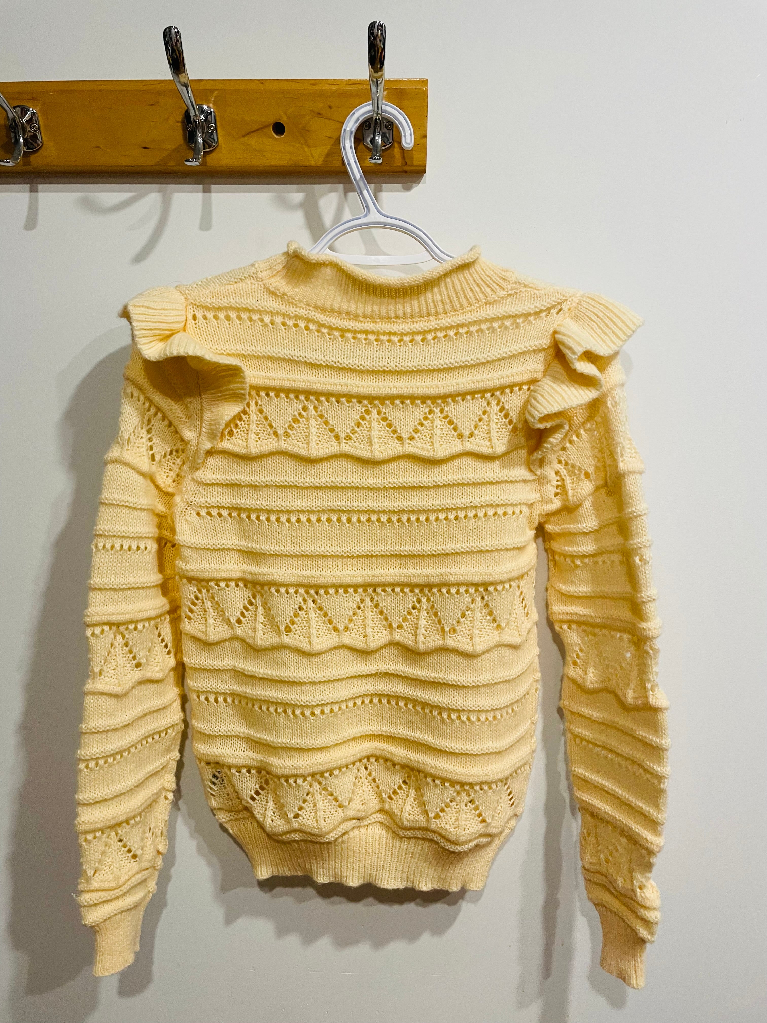 Cream knitted top - Shein