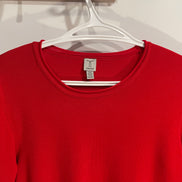 Haut rouge manches courtes/ Tristan / taille XL