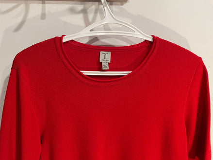Haut rouge manches courtes/ Tristan / taille XL