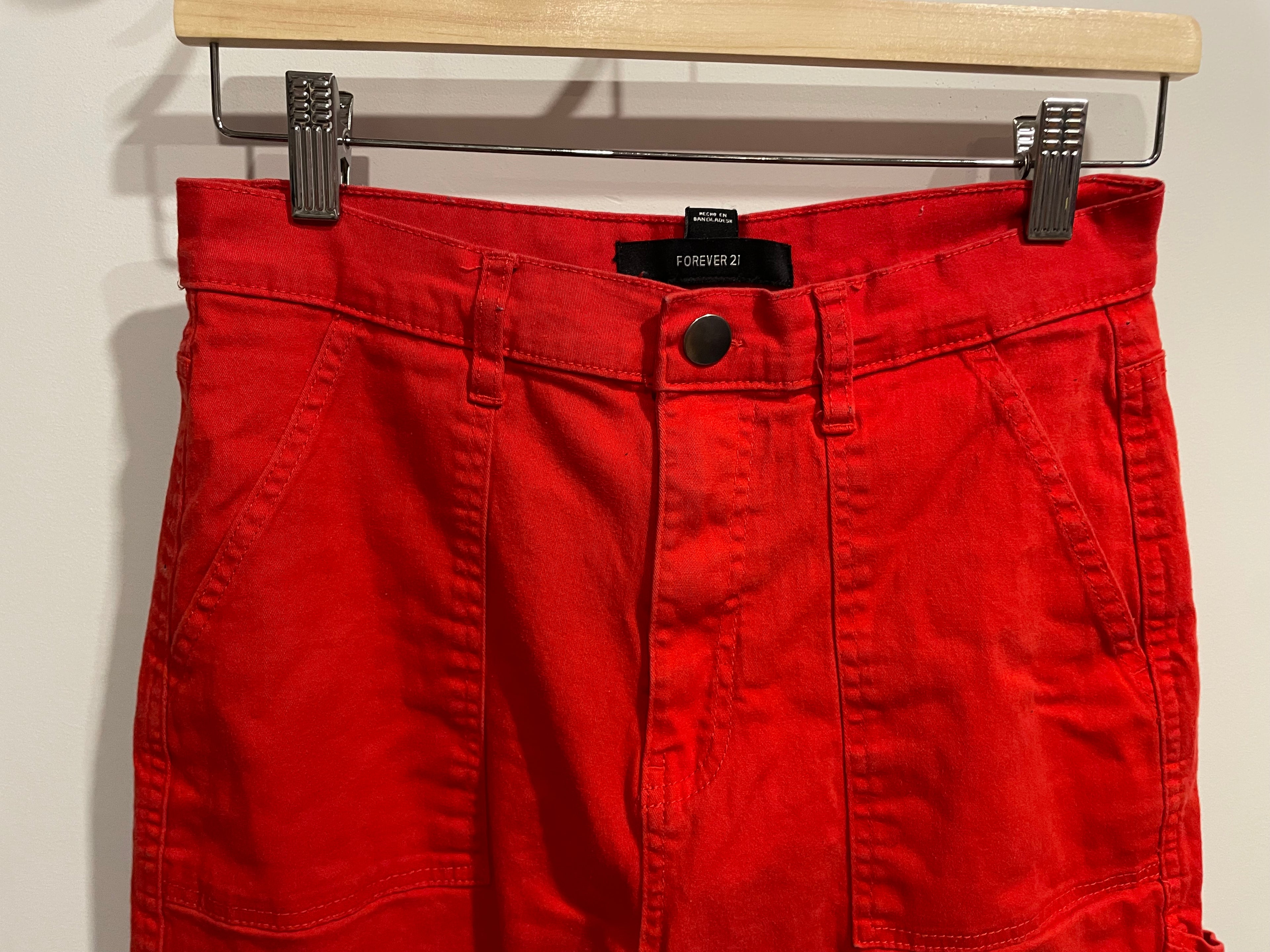 Pantalon rouge - forever 21 - taille médium