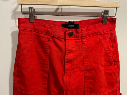 Pantalon rouge - forever 21 - taille médium