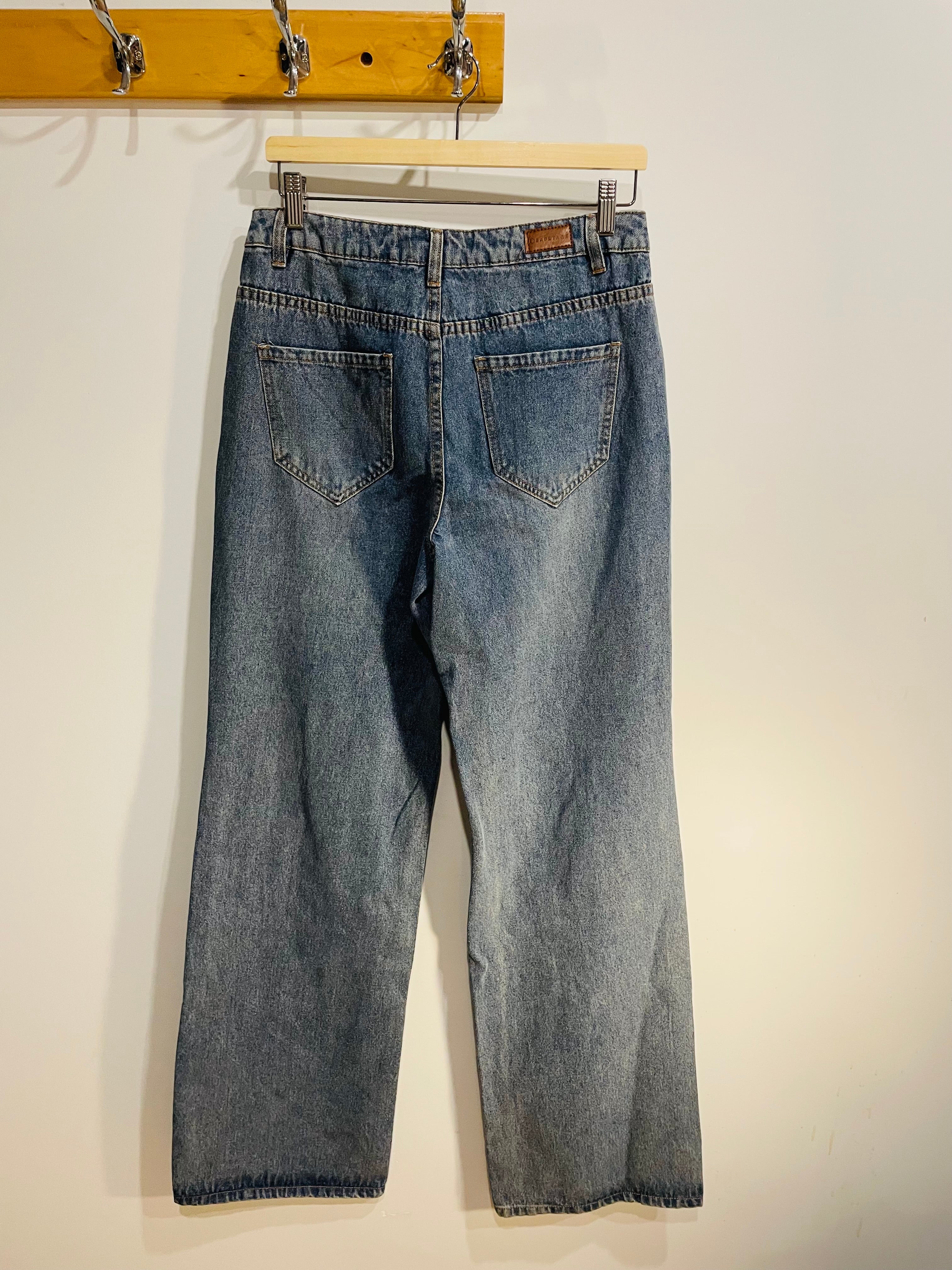 Jeans taille mi-haute, jambe large / Sabotage / Taille 5