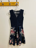 Robe courte fleurs & dentelles - Streetwear Society taille Small