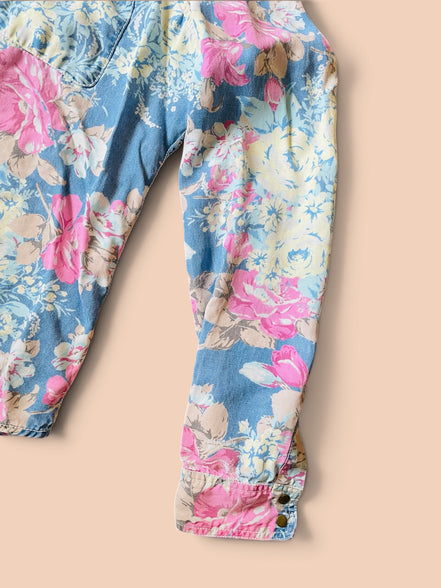 Chemise fleurie manches longues / Guess vintage / taille : médium