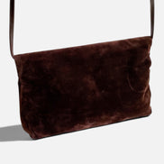 Bourse velours brun / vintage
