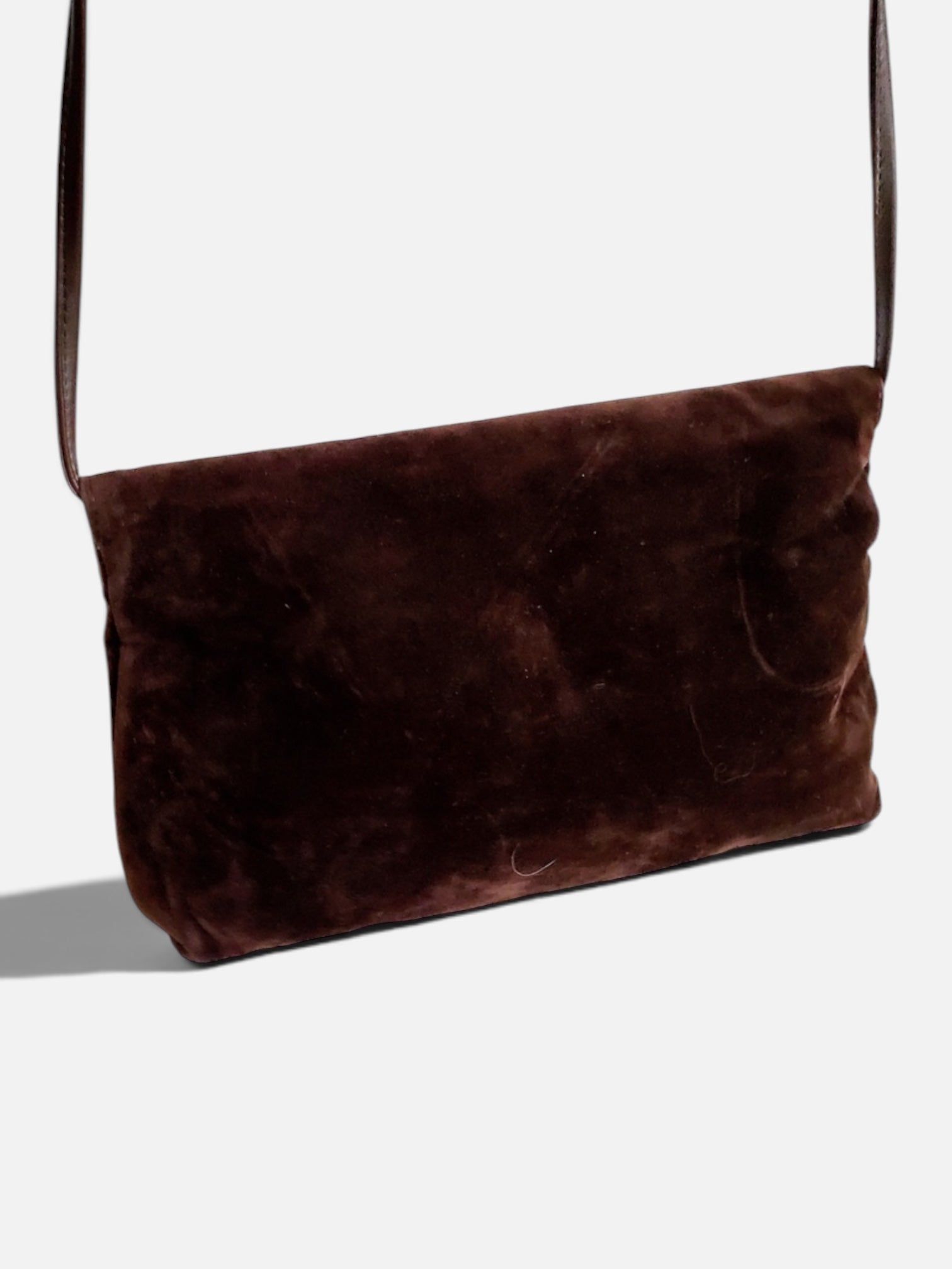 Bourse velours brun / vintage