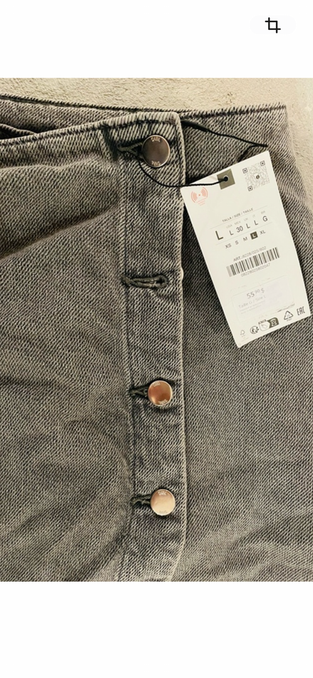 Long denim skirt - Zara