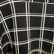 Black and white plaid skirt, size small