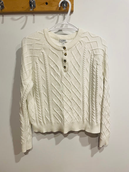Chandail tricot blanc - Blumind - Taille medium - Enfant