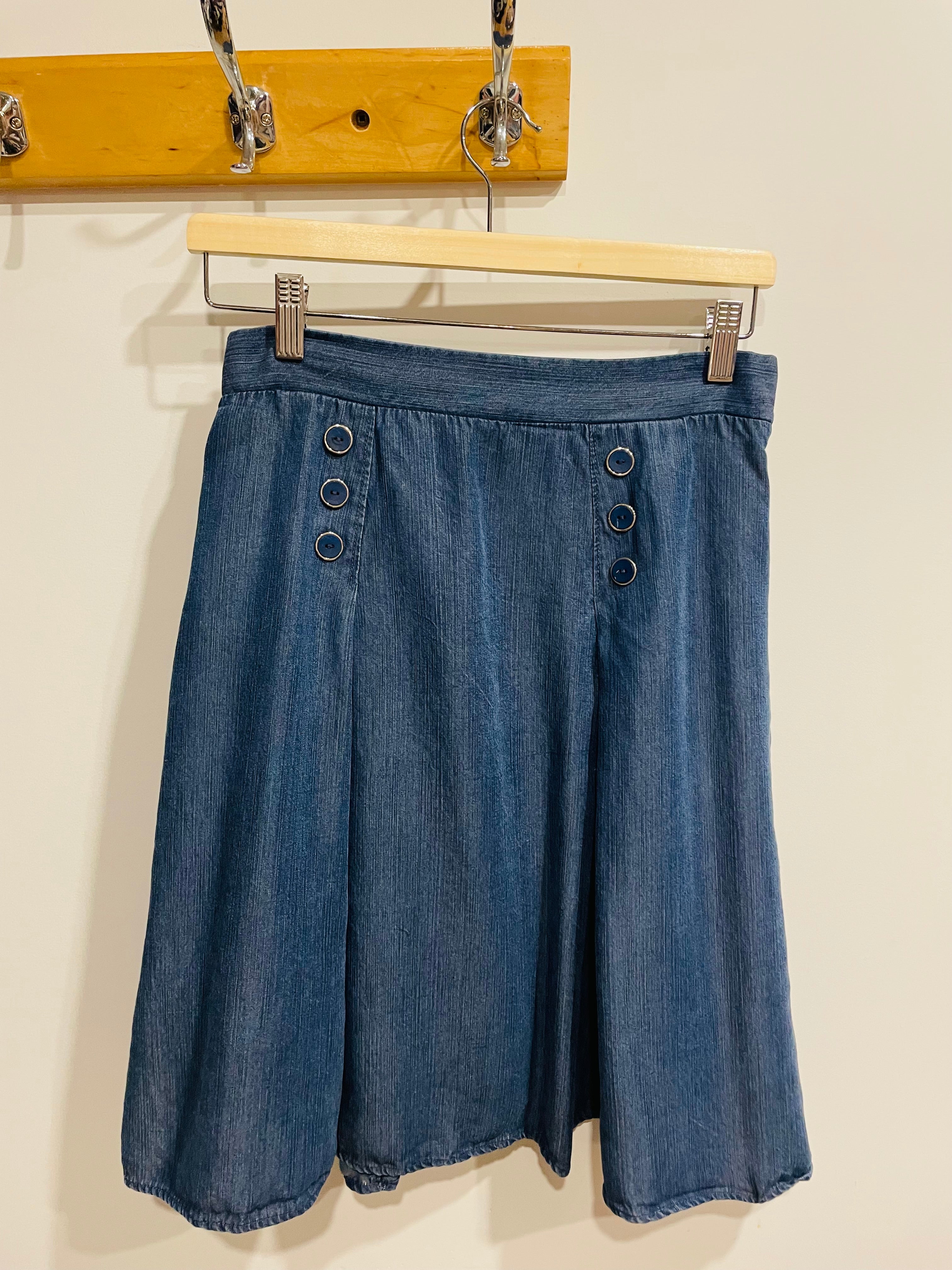Jupe courte en jeans vintage - Annie 50 - taille médium