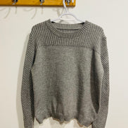 Grey knit sweater