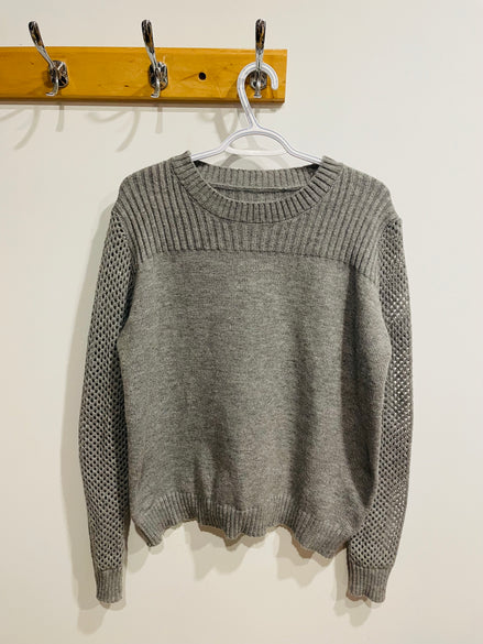Grey knit sweater