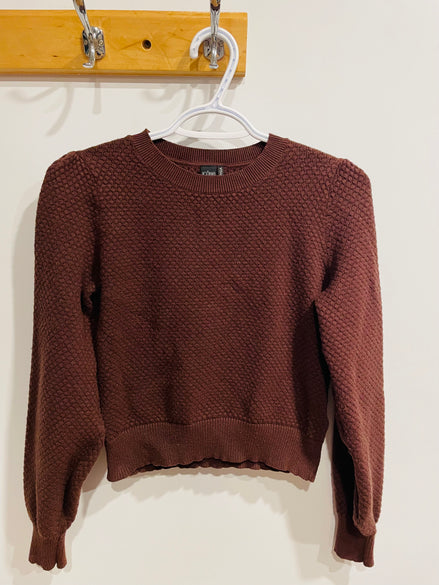 Haut manches longues tricot brun - Icõne par Simons - Taille médium