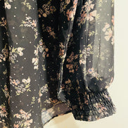Blouse légère motif floral et manches longues - Paper Moon - taille médium