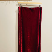 Burgundy velvet skirt size 8