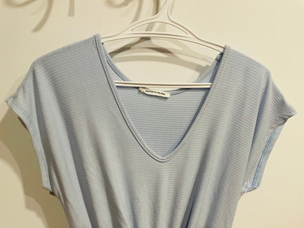 Jumpsuit bleu pâle manches courtes - Caution in the wind - Taille XS