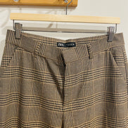 Pantalon brun à carreaux - Zara - Taille 30