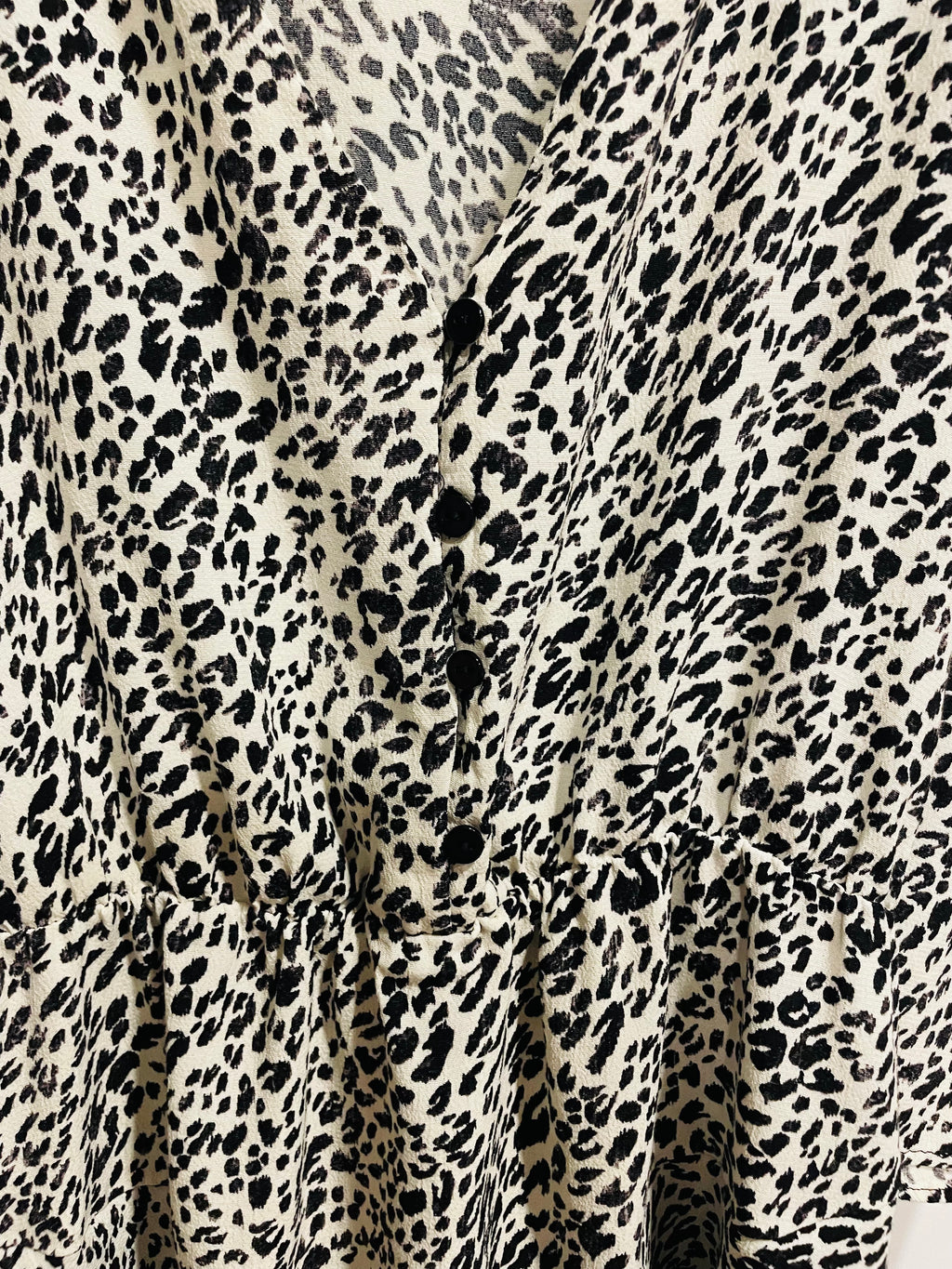 Robe courte motif léopard - Zara - taille XS