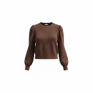Haut manches longues tricot brun - Icõne par Simons - Taille médium