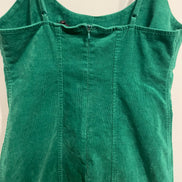 Robe courte corduroy vert - Taille Large - Nobo