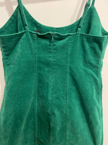 Robe courte corduroy vert - Taille Large - Nobo