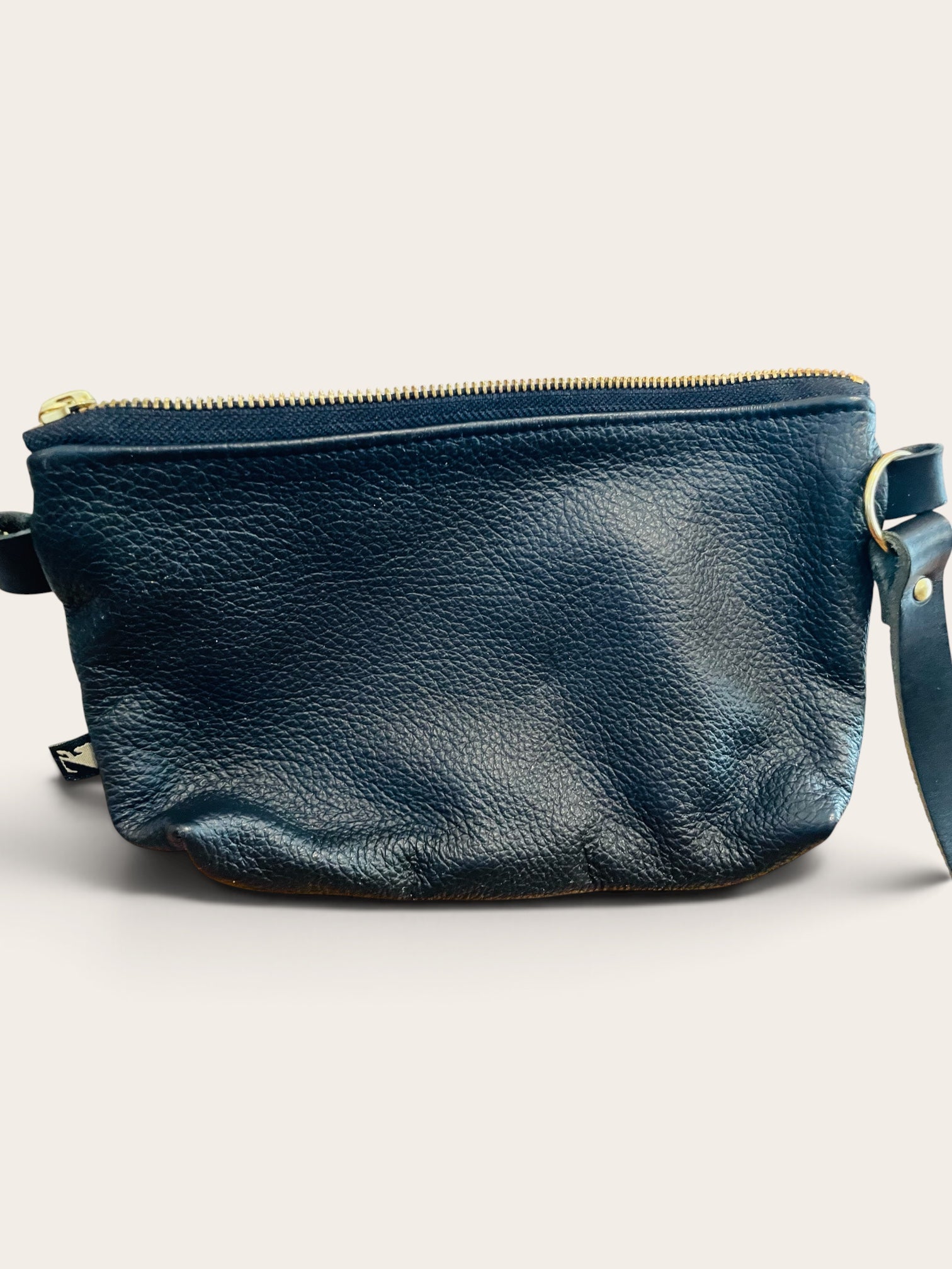 Sac cuir noir et jaune / Kazak