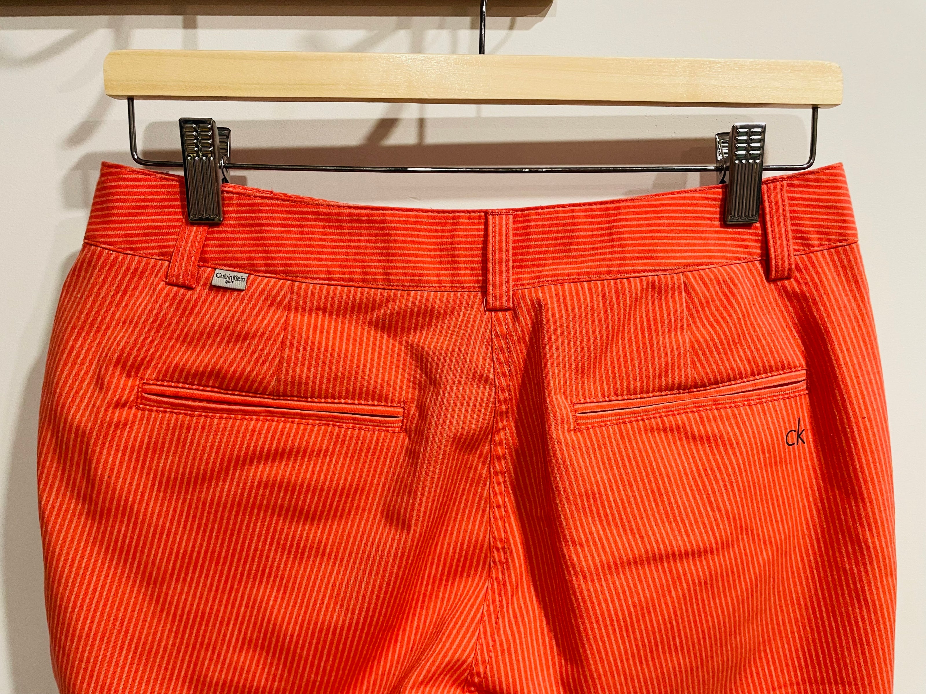 Bermuda orange rayé - Calvin Klein golf - Taille 6