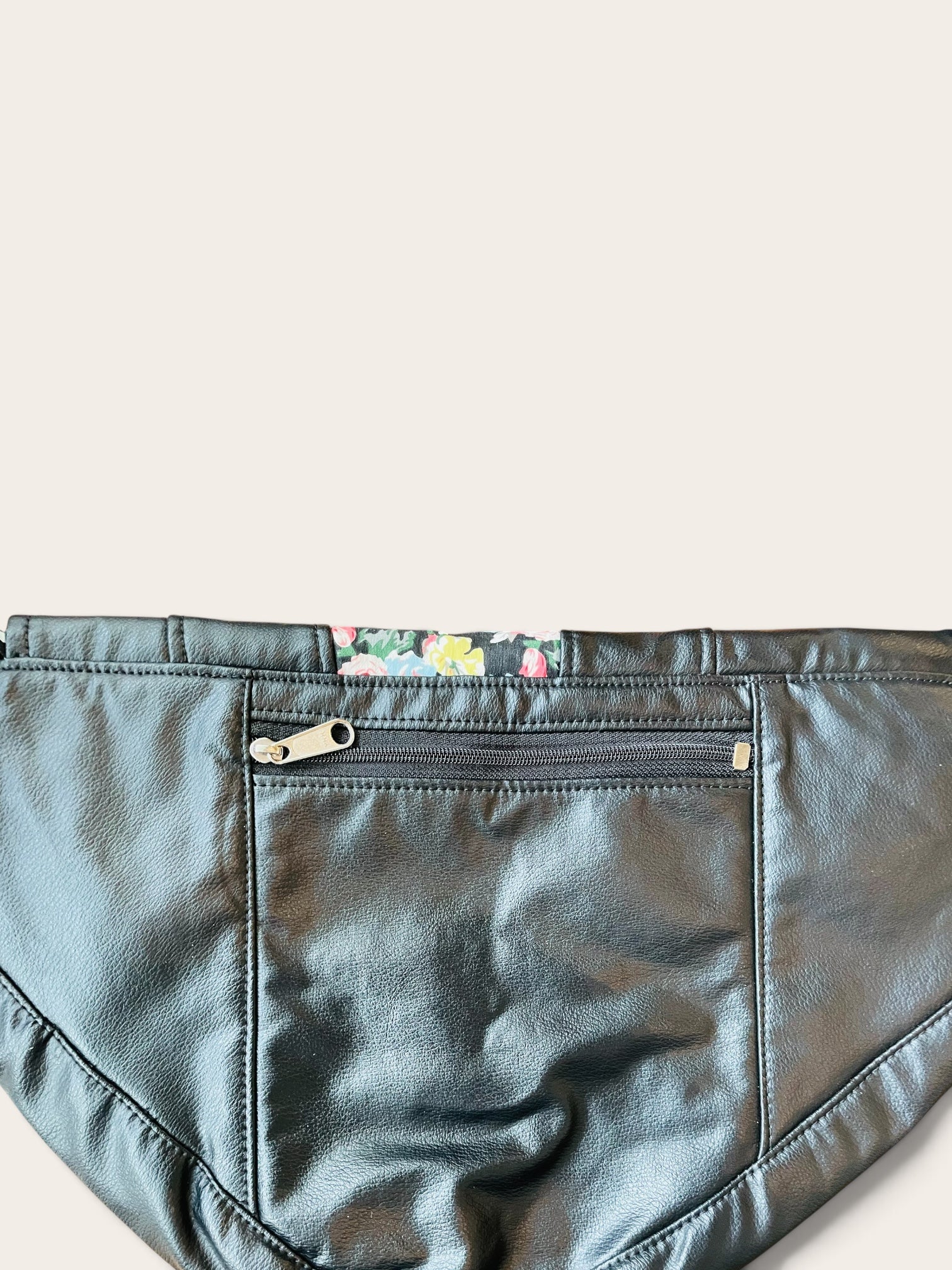 Sac cuir noir / Gabas